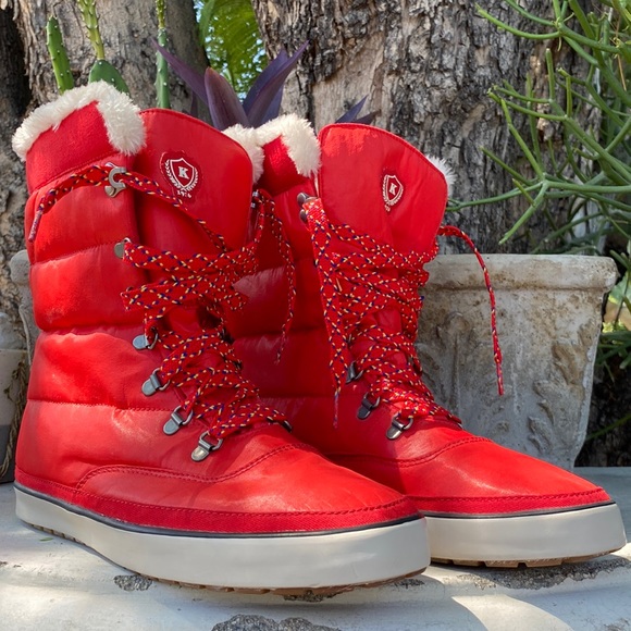Keds Shoes - Keds Red Puffer Boots